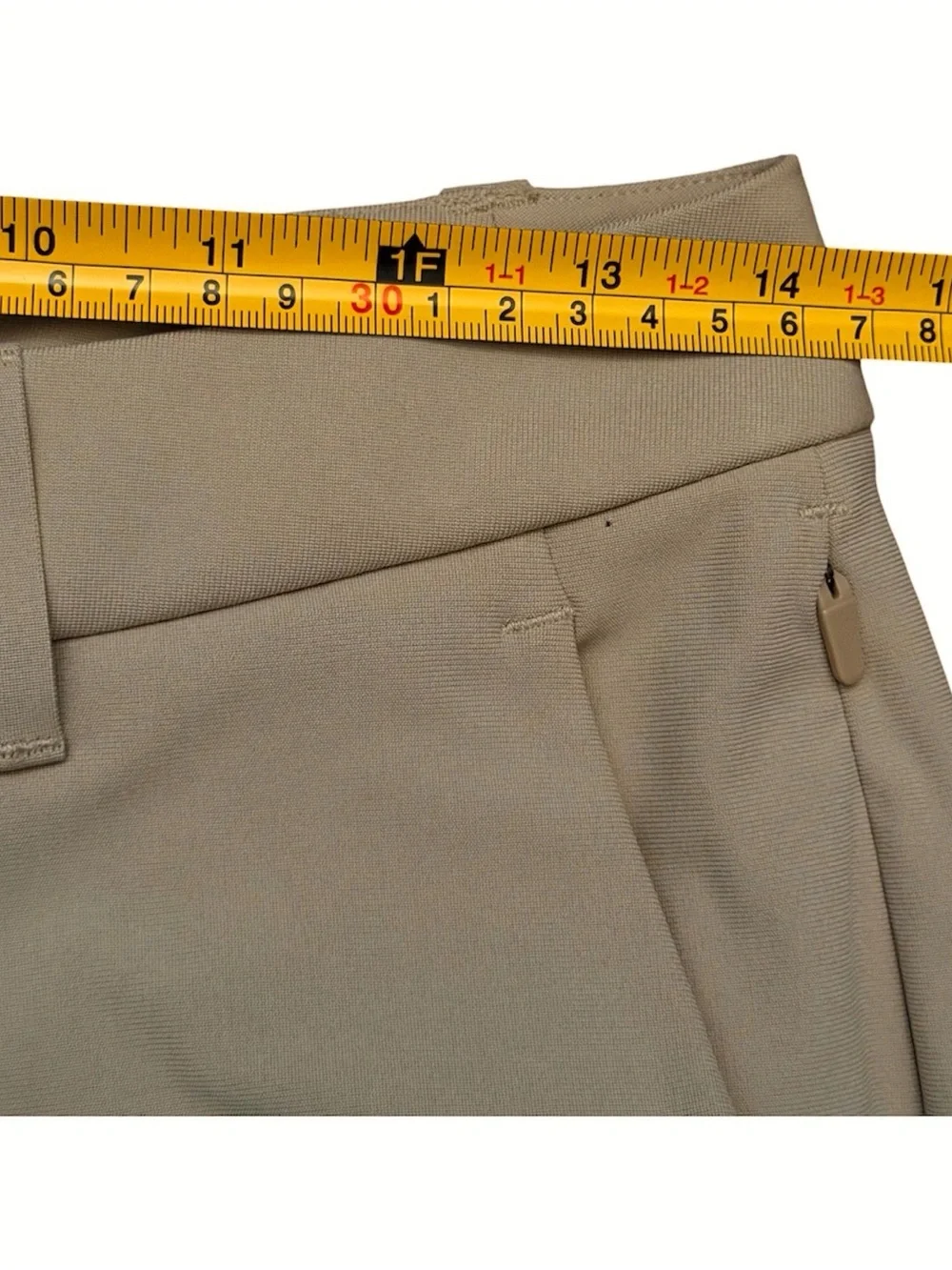 Lululemon Commission Slim Beige Pant Mens 28 Drop Warpstreme Chino LM5AQYS